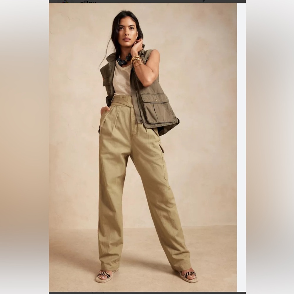 Banana Republic HERITAGE EXPLORER PANT Utilitarian Khaki size 10 NWT